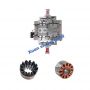 plastic insulating stators and rotors overmoulding