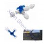 plastic medical 3-way valves high precision plastic injection molding